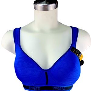 Blue & Black Lukasi Bra